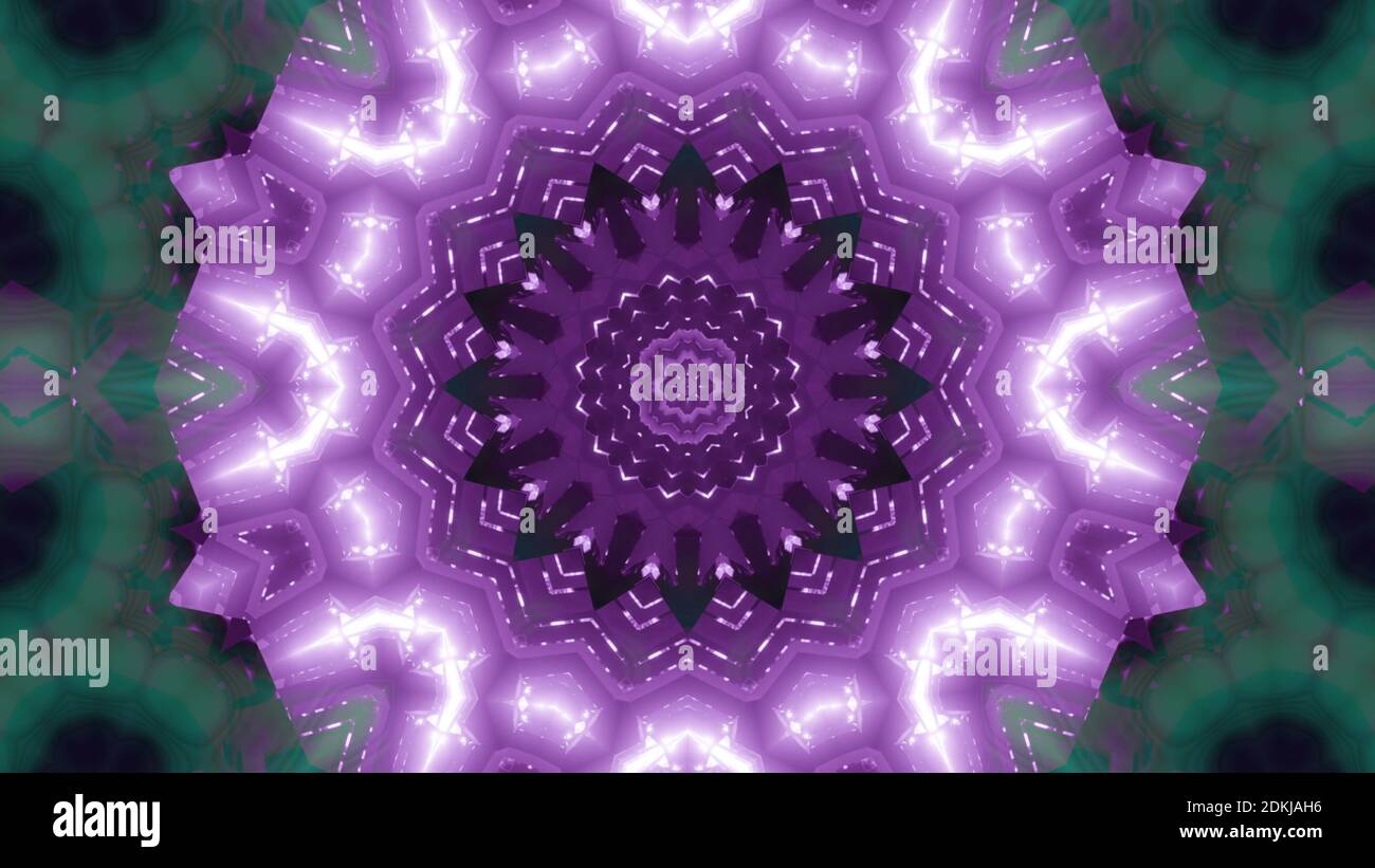 Astratto arte a forma di stella 3d illustrazione disegno sfondo grafica carta da parati Foto Stock