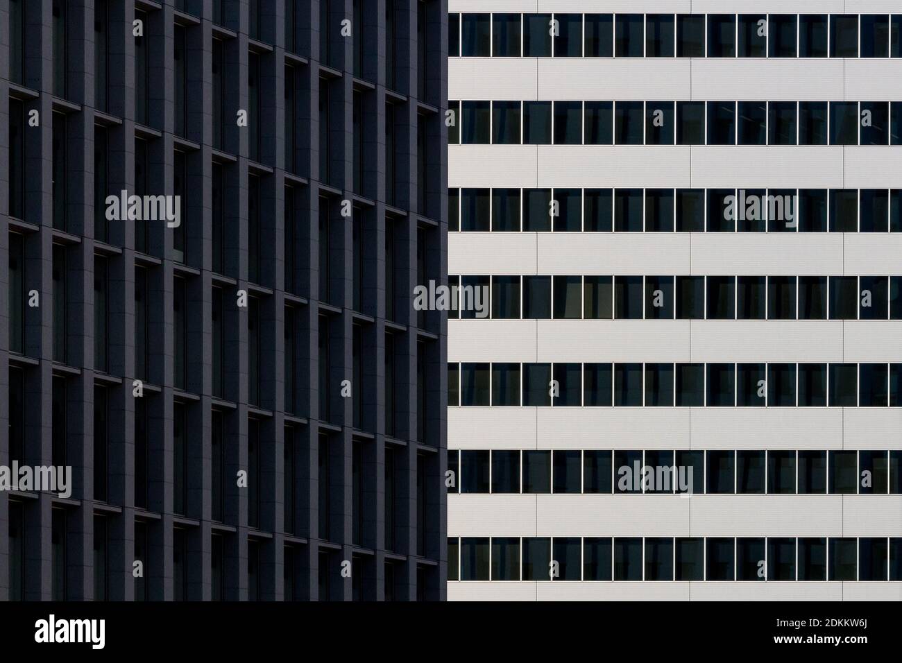 Immagine astratta dei moderni edifici di uffici cittadini di Osaki, Tokyo, Giappone. Foto Stock