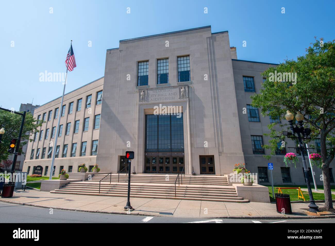 Lynn City Hall a 3 City Hall Square nel centro di Lynn, Massachusetts, Massachusetts, Stati Uniti. Foto Stock