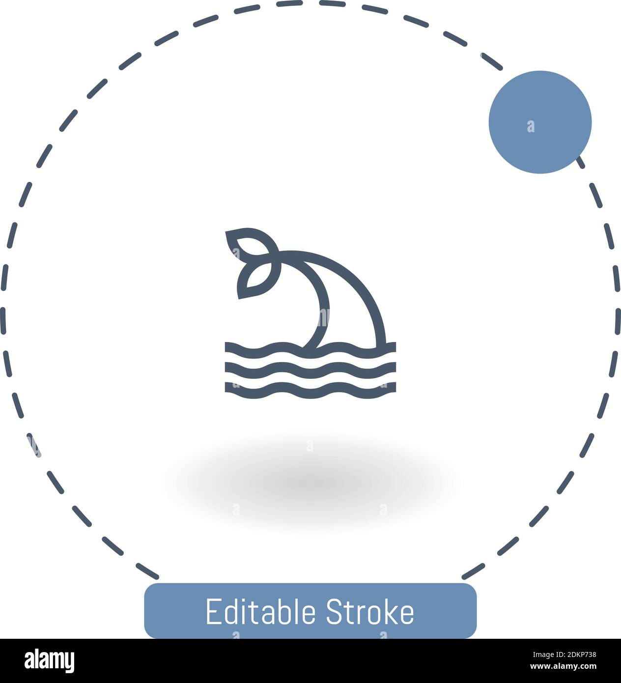 icona del vettore di balene icone del contorno del tratto modificabili per il web e. cellulare Illustrazione Vettoriale