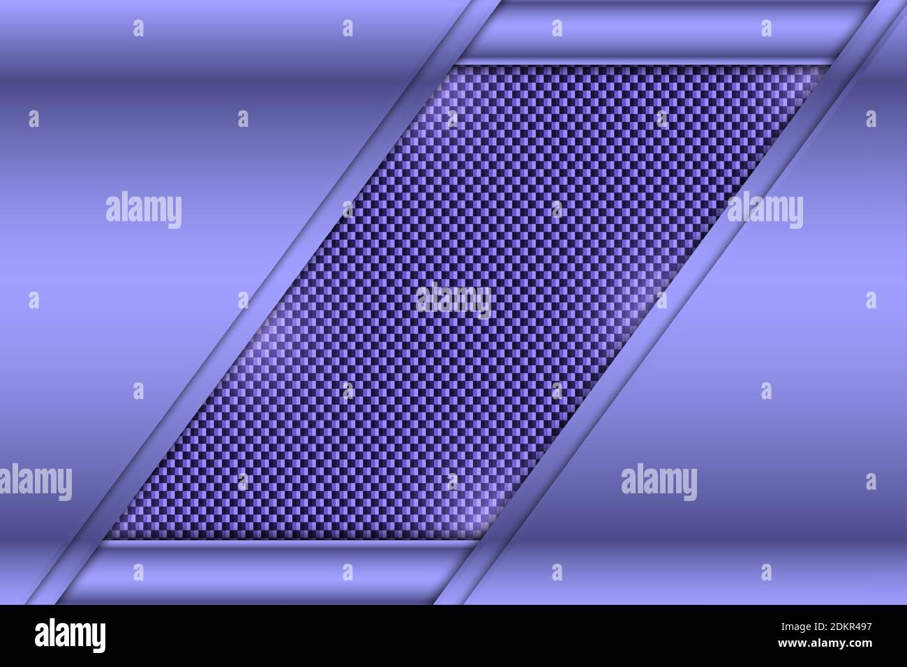 Metallizzato di viola con fibra di carbonio texture tecnologia sfondo. Illustrazione Vettoriale
