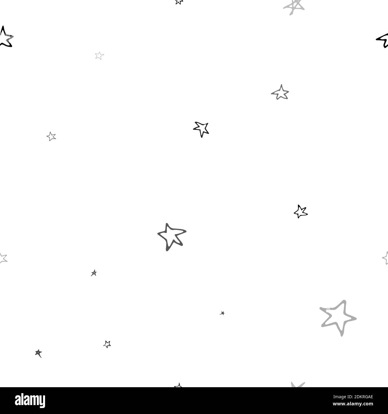 Moderno motivo geometrico doodle Star. Illustrazione Vettoriale