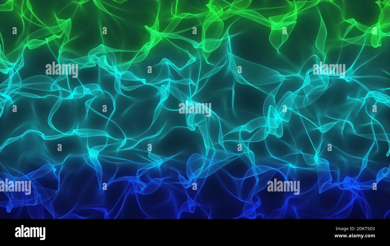 Astratto multicolore dinamico ondulato e fumoso pattern, Abstract presentazione background per la tecnologia e il business o qualsiasi progetto, Abstract 3D Foto Stock