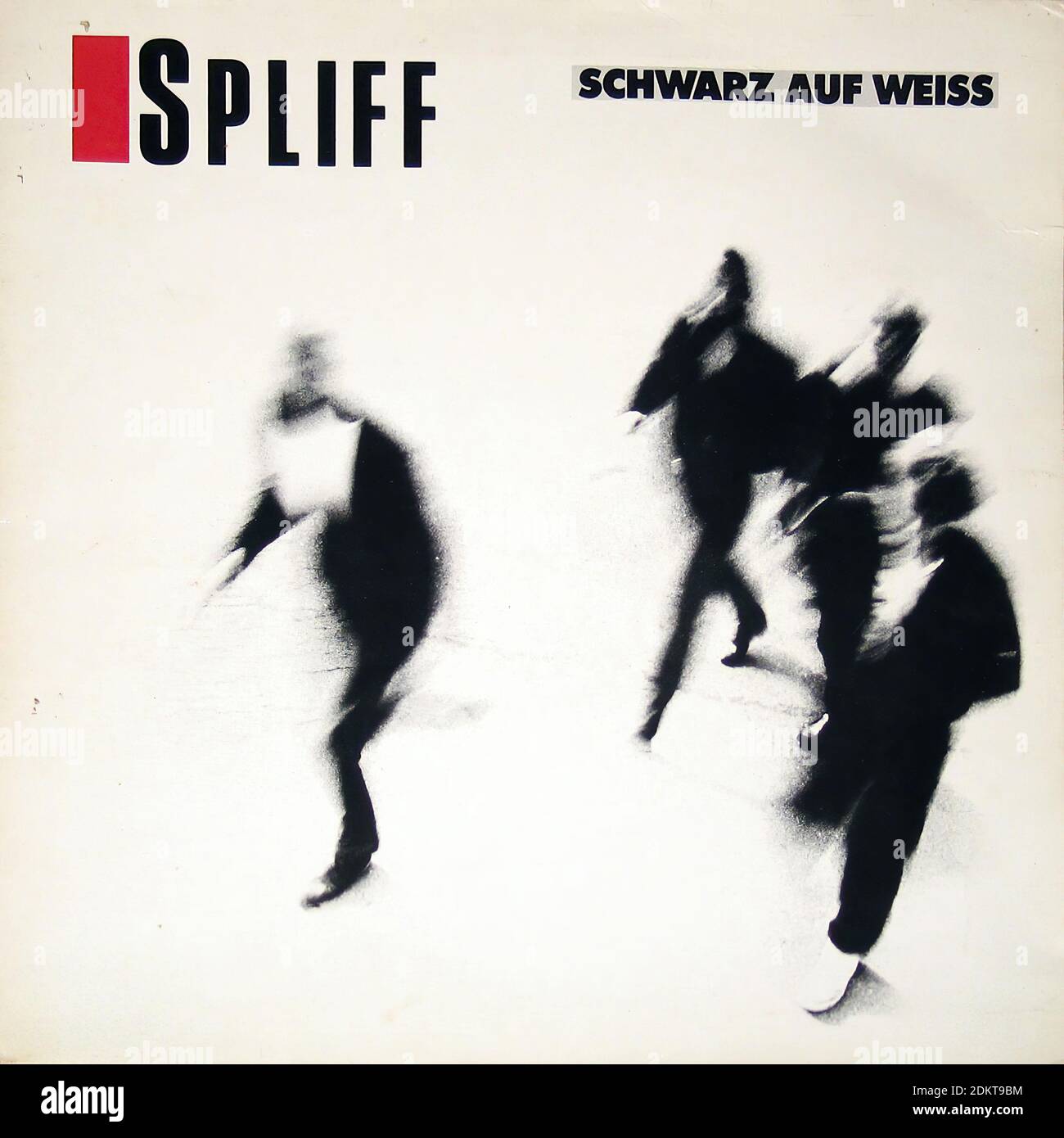 Spliff Schwarz auf Weiss ex Nina Hagen White Label - Copertina Vintage Vinyl Record Foto Stock