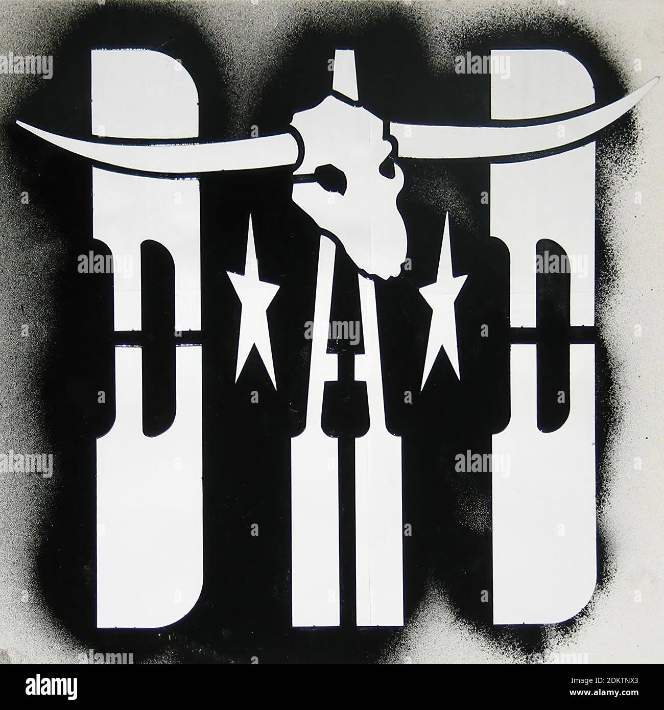 PAPÀ d.A.D dormendo il mio giorno di distanza + stencil - Vintage Copertina disco in vinili02 Foto Stock