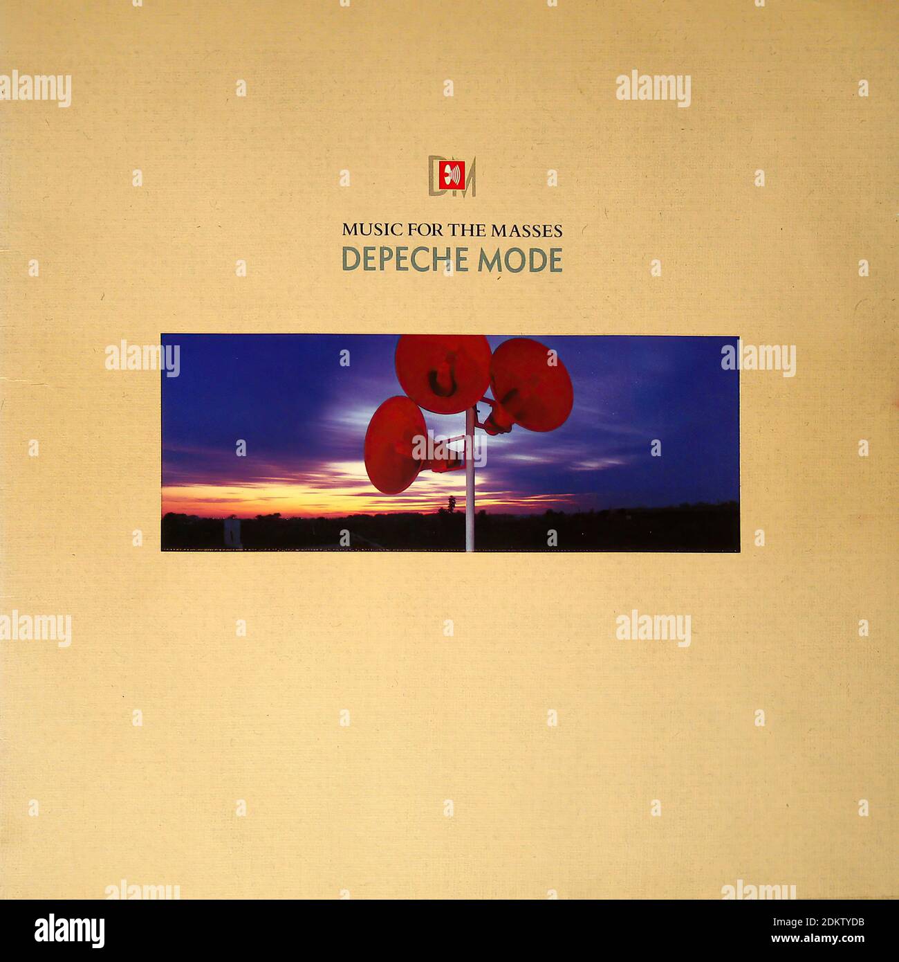 Depeche Mode Music for the Masses - Vintage Vinyl Record Coperchio Foto Stock