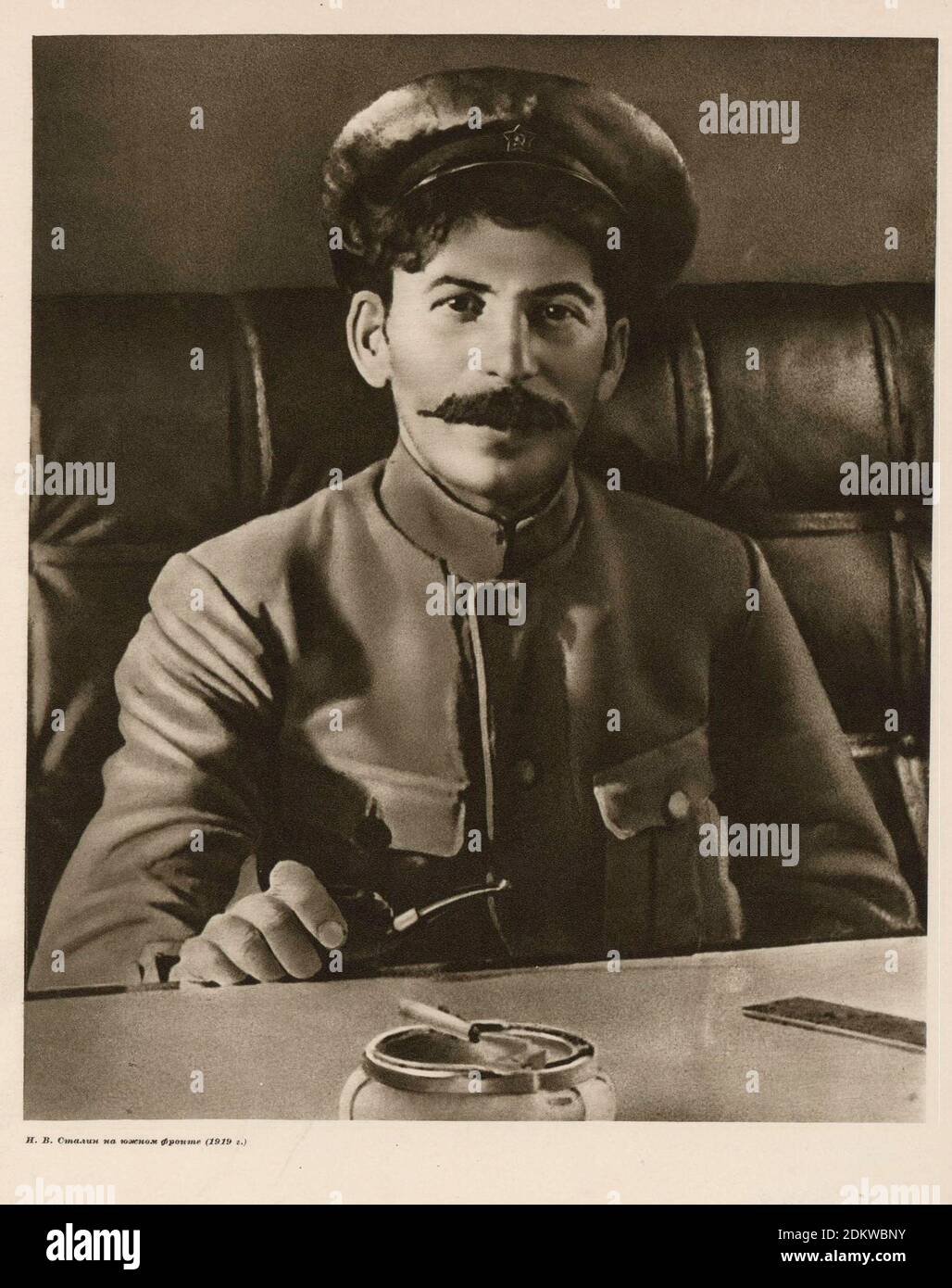 Joseph Stalin sul fronte meridionale. Guerra civile russa. 1919 Foto Stock