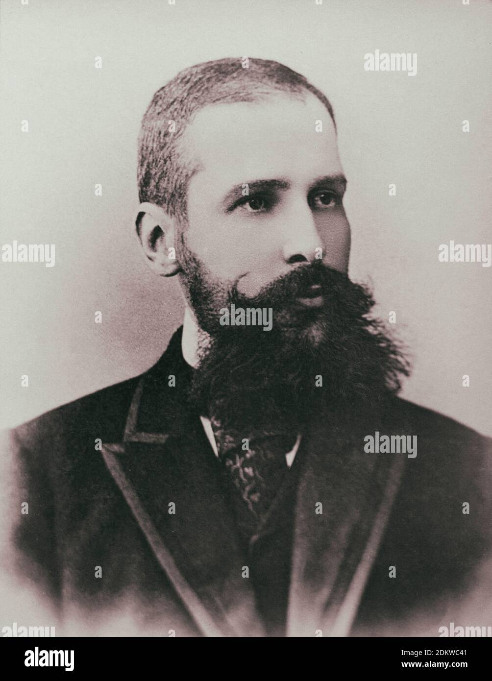 Foto retrò di Peter Stolypin nel tempo Kovno capo provinciale Della nobiltà nel 1899 Pyotr Arkadyevich Stolypin (1862 – 1911) è stata una politica russa Foto Stock
