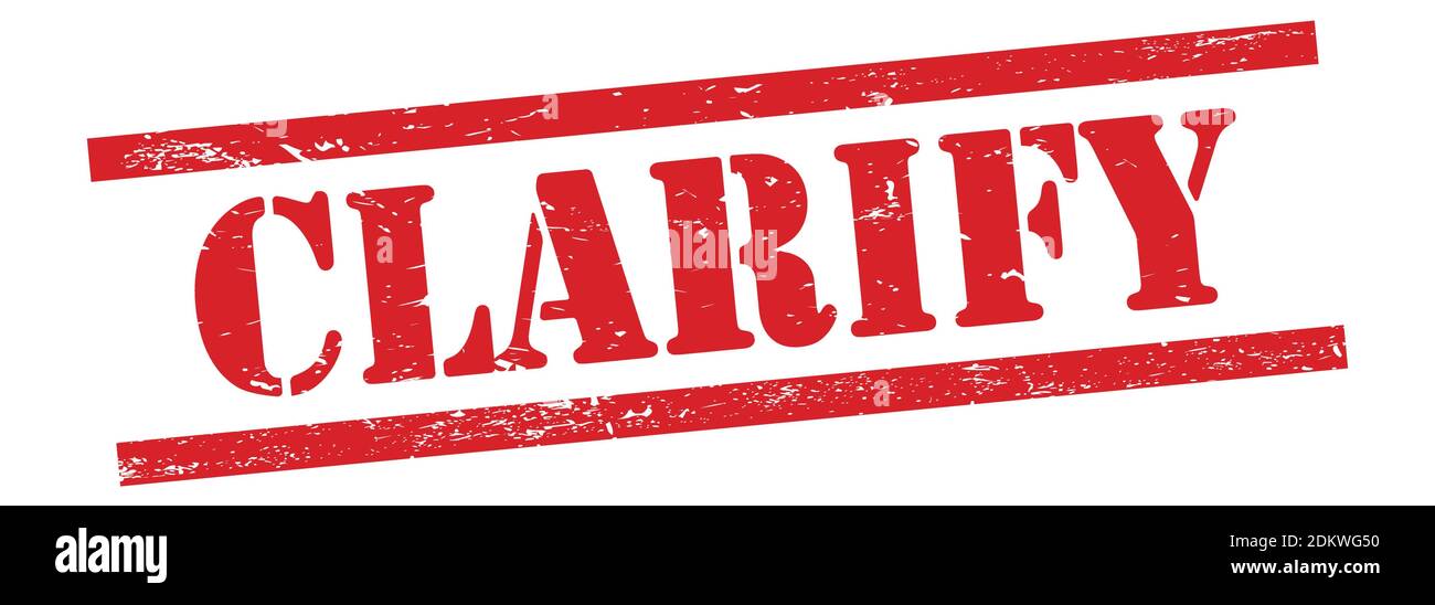CHIARISCI il testo sul francobollo rosso in gomma vintage. Foto Stock