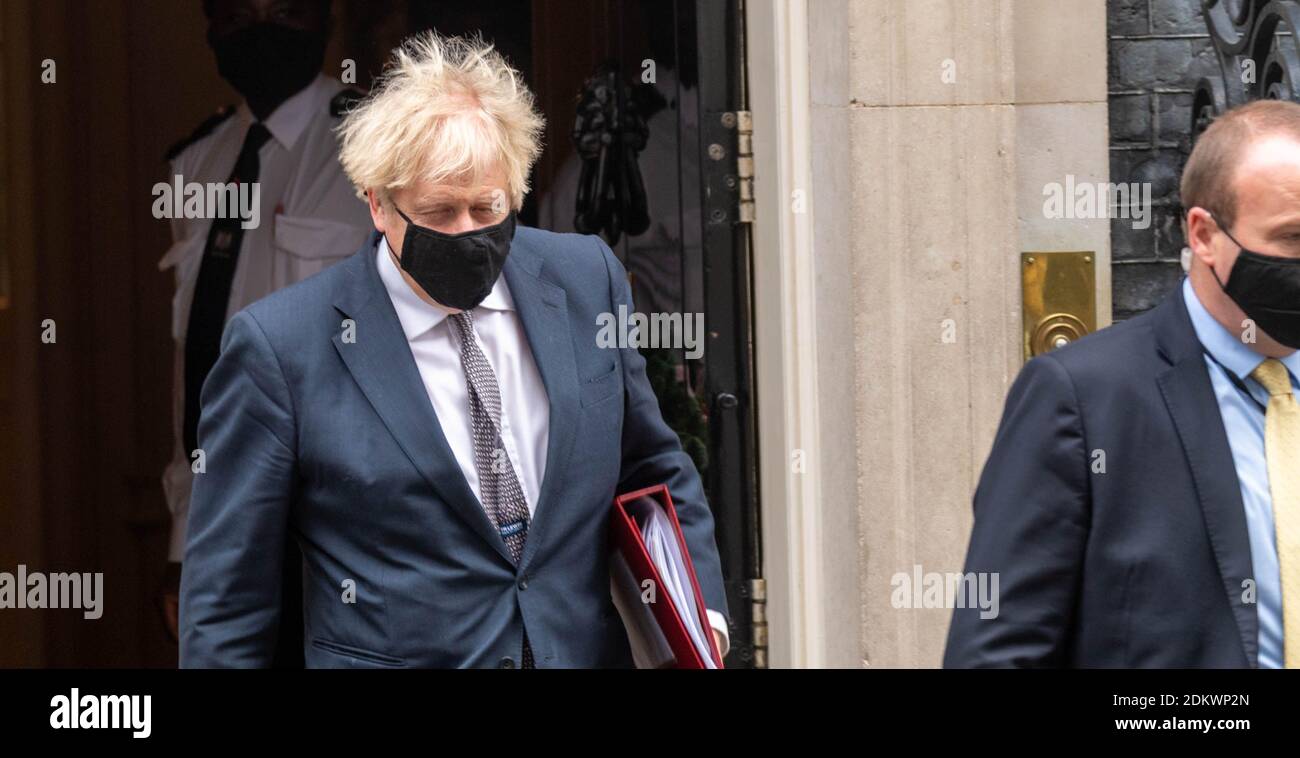 Londra, Regno Unito. 16 Dic 2020. Boris Johnson, il primo Ministro MP lascia 10 Downing Street, Credit: Ian Davidson/Alamy Live News Foto Stock