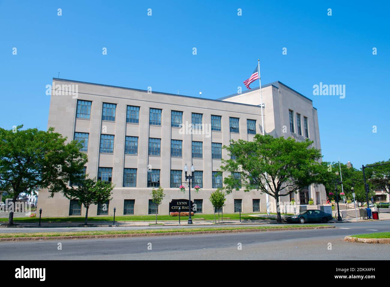 Lynn City Hall a 3 City Hall Square nel centro di Lynn, Massachusetts, Massachusetts, Stati Uniti. Foto Stock