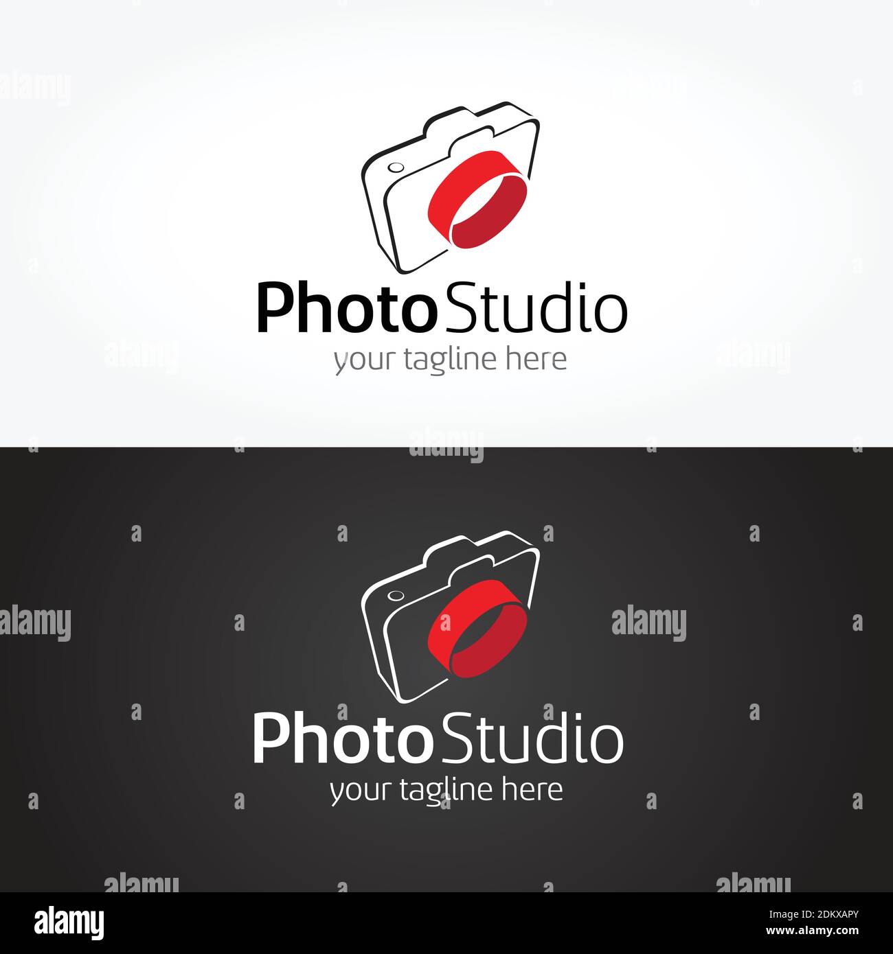 logo per fotografia fotografica. adatto per fotografia di comunità, studio o negozio che vende attrezzature fotografiche Illustrazione Vettoriale