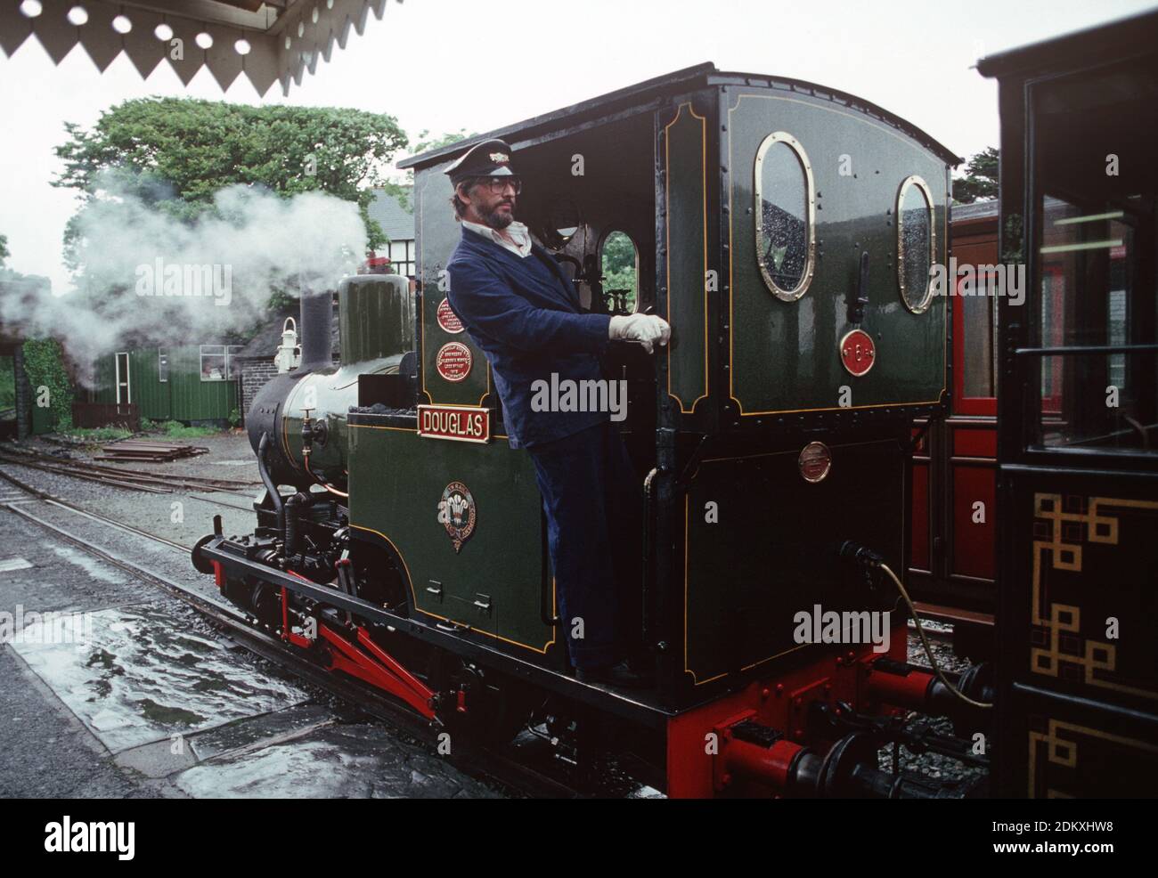 Heritage Talyllyn Railway. Locomotiva a vapore Douglas. Galles centrale. Gran Bretagna Foto Stock