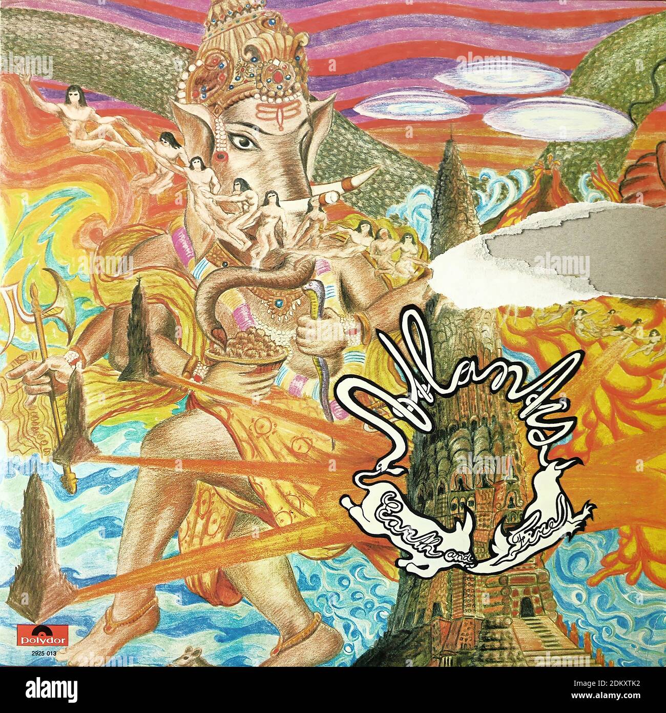 Earth and Fire - Atlantis, Polydor 2925 013 - copertina dell'album in vinile d'epoca Foto Stock