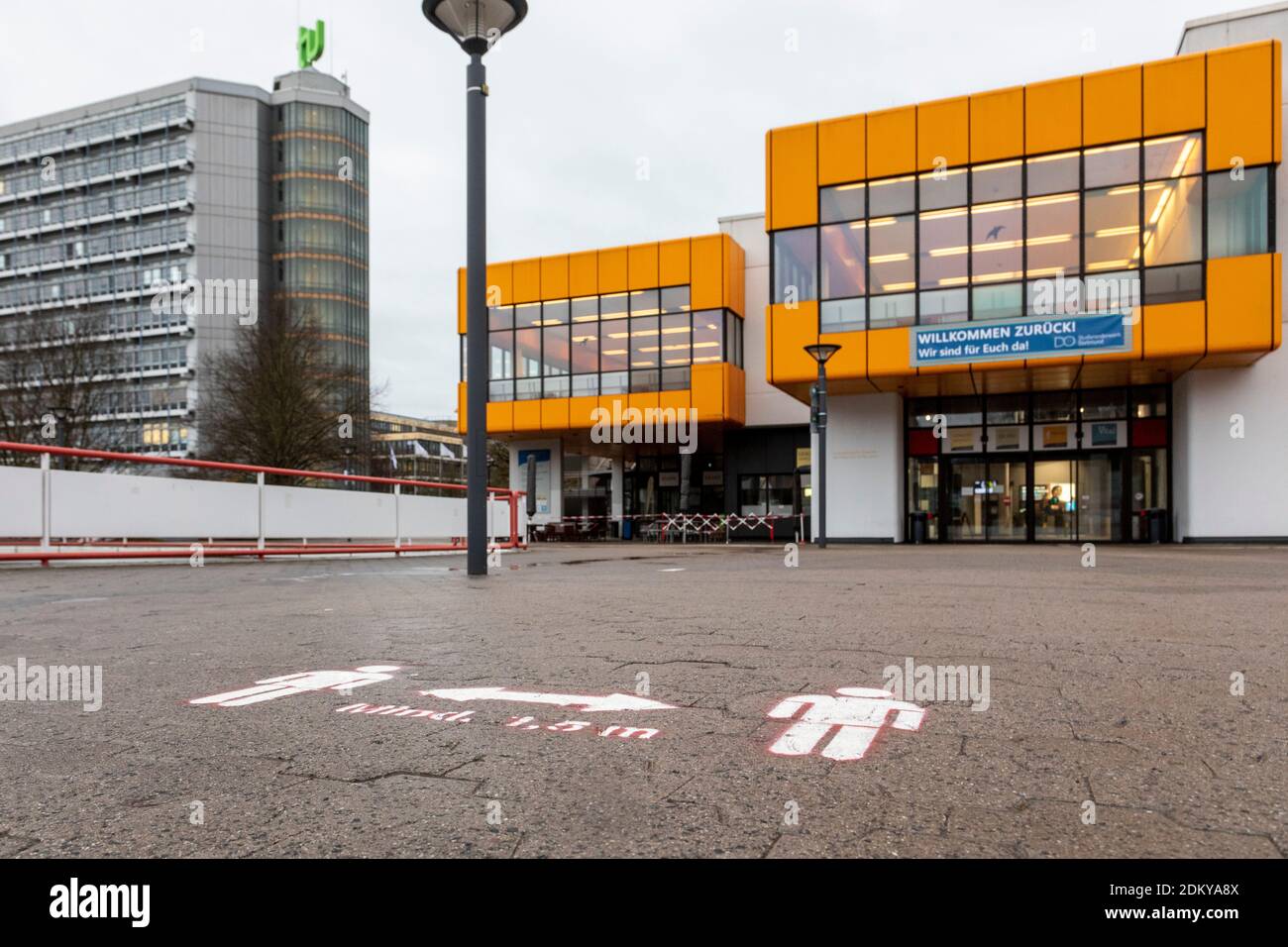 Tu Dortmund campus durante la pandemia corona Foto Stock