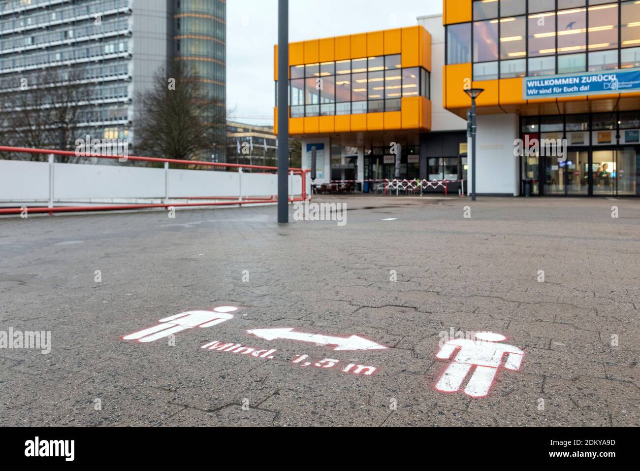 Tu Dortmund campus durante la pandemia corona Foto Stock