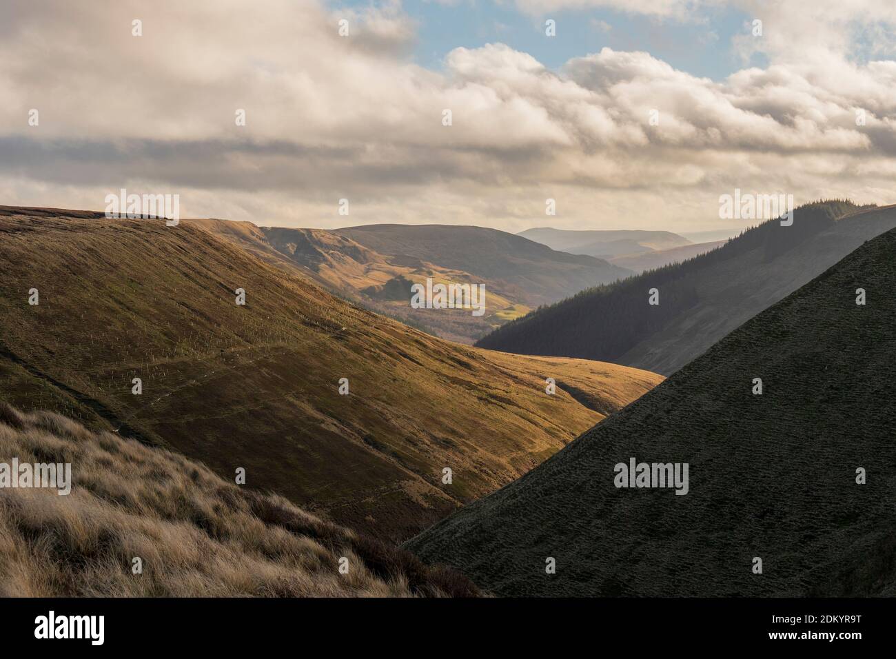 Paesaggio della Valle di Alport Foto Stock