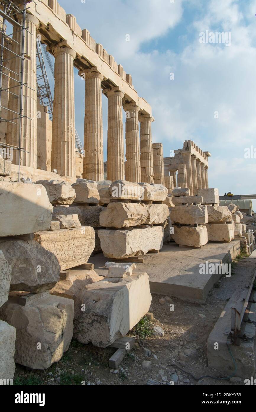 Grecia: Atene Acropoli e Egina Foto Stock