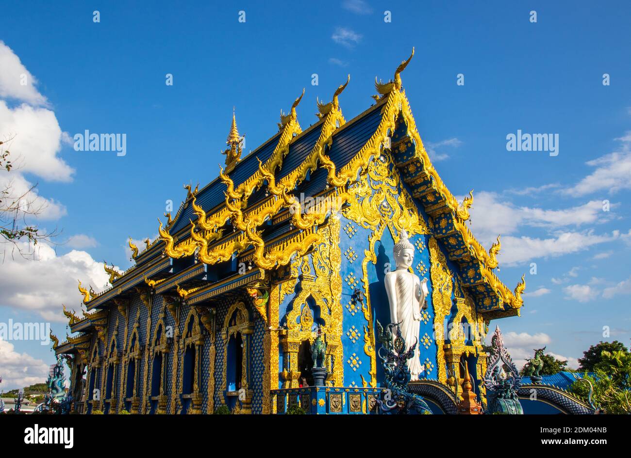Chiang Rai Wat Rong Suea Ten Thailandia Asia Foto Stock