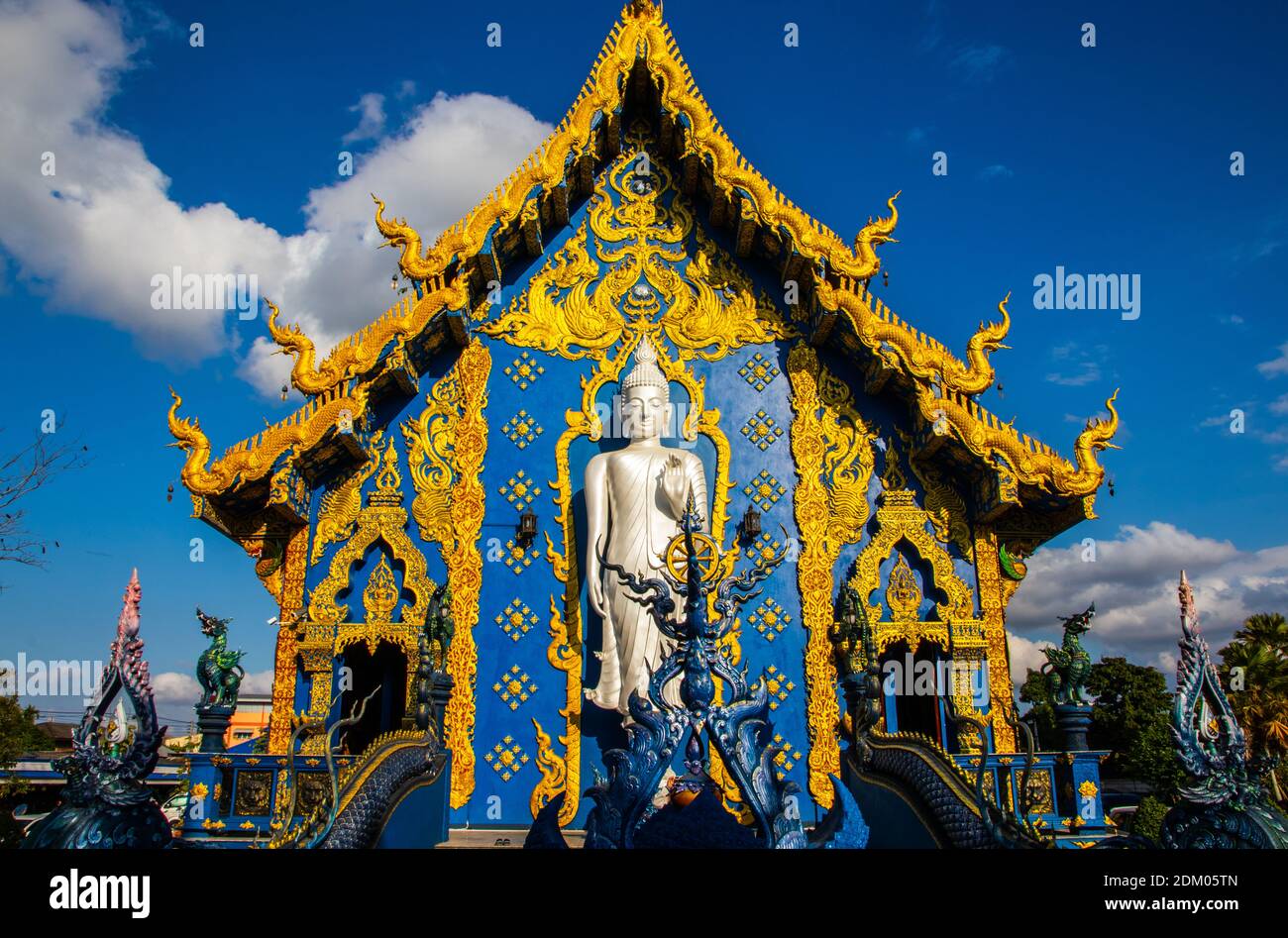 Chiang Rai Wat Rong Suea Ten Thailandia Asia Foto Stock