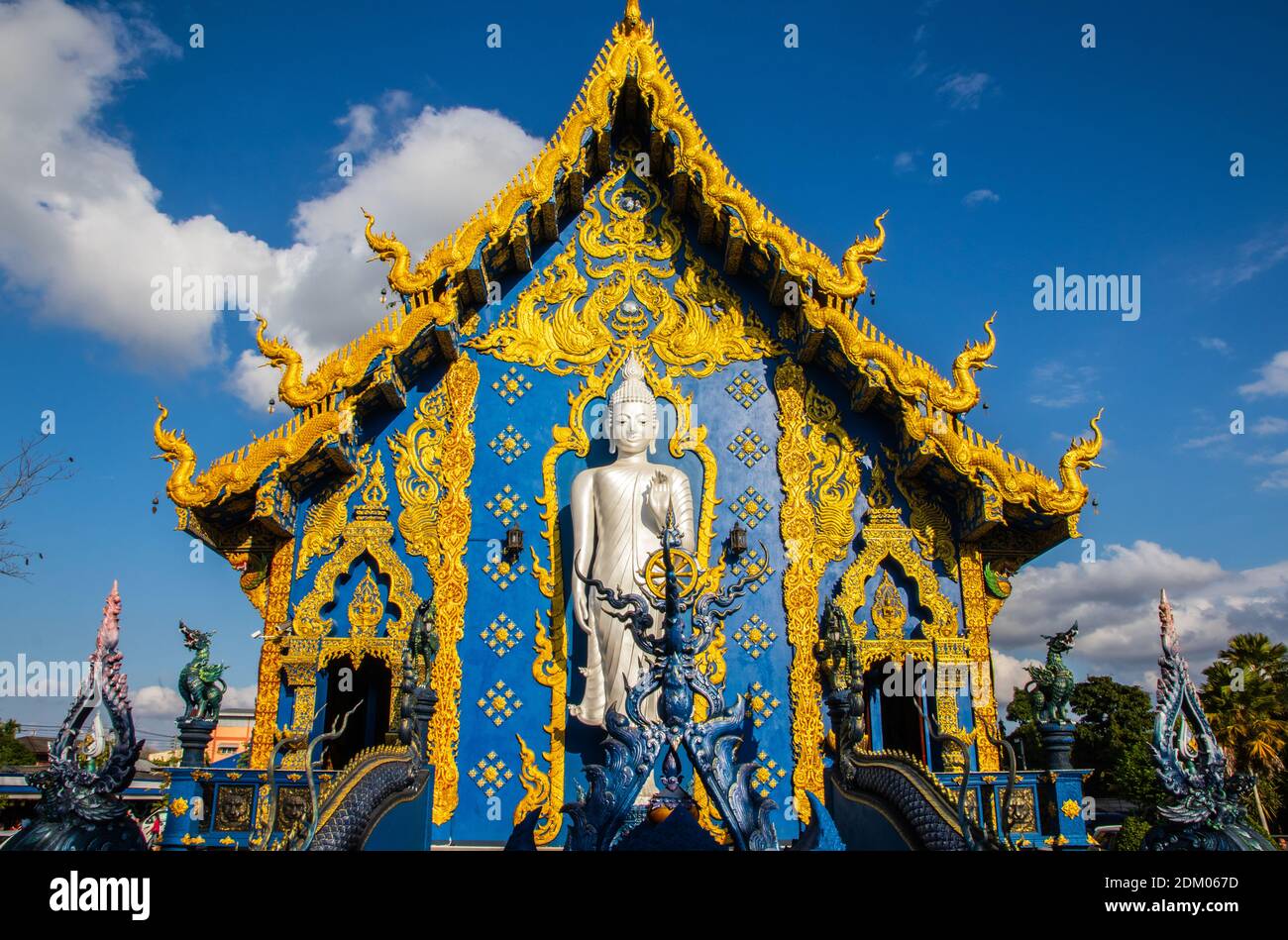 Chiang Rai Wat Rong Suea Ten Thailandia Asia Foto Stock