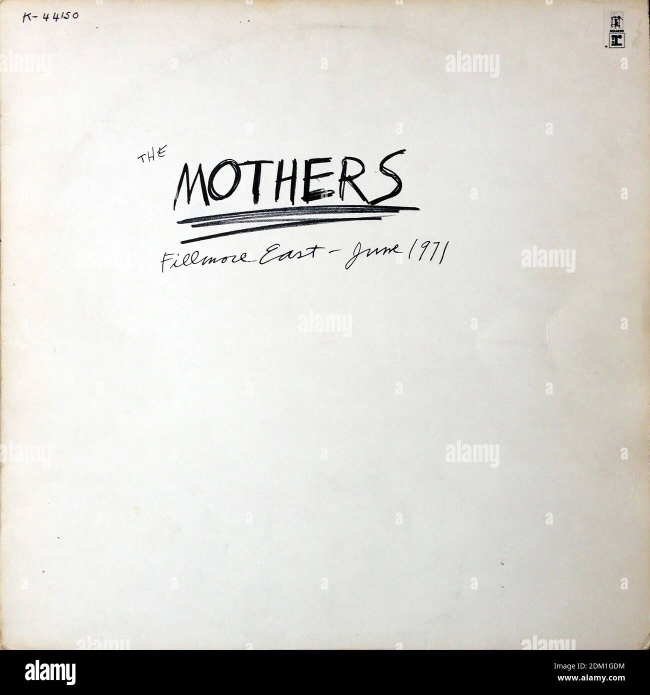 Frank Zappa & The Mothers - Fillmore East - Giugno 1971, Reprise K-44150 - copertina di album in vinile d'epoca Foto Stock