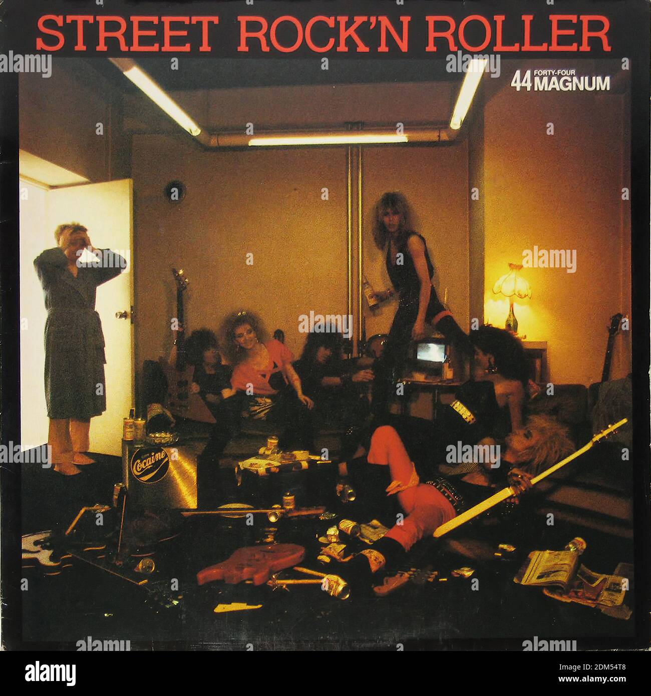 44 MAGNUM STREET ROCK 'N ROLLER + INSERTO PROMOZIONALE - Copertina Vintage Vinyl Record Foto Stock