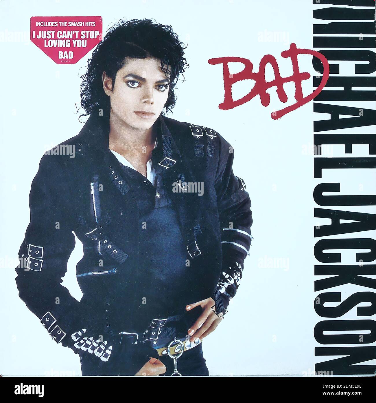 Michael Jackson - Bad - copertina dell'album in vinile d'epoca Foto Stock