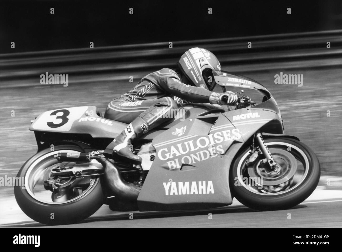 Christian Sarron (FR), Yamaha 500, GP 500 stagione 1986 Foto Stock