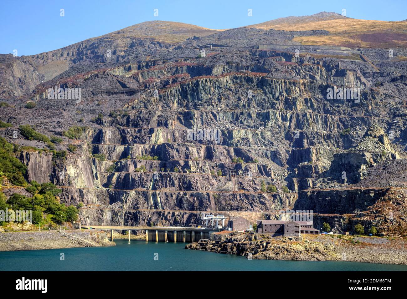 Dinorwic Quarry, Llanberis, Wales, Regno Unito Foto Stock