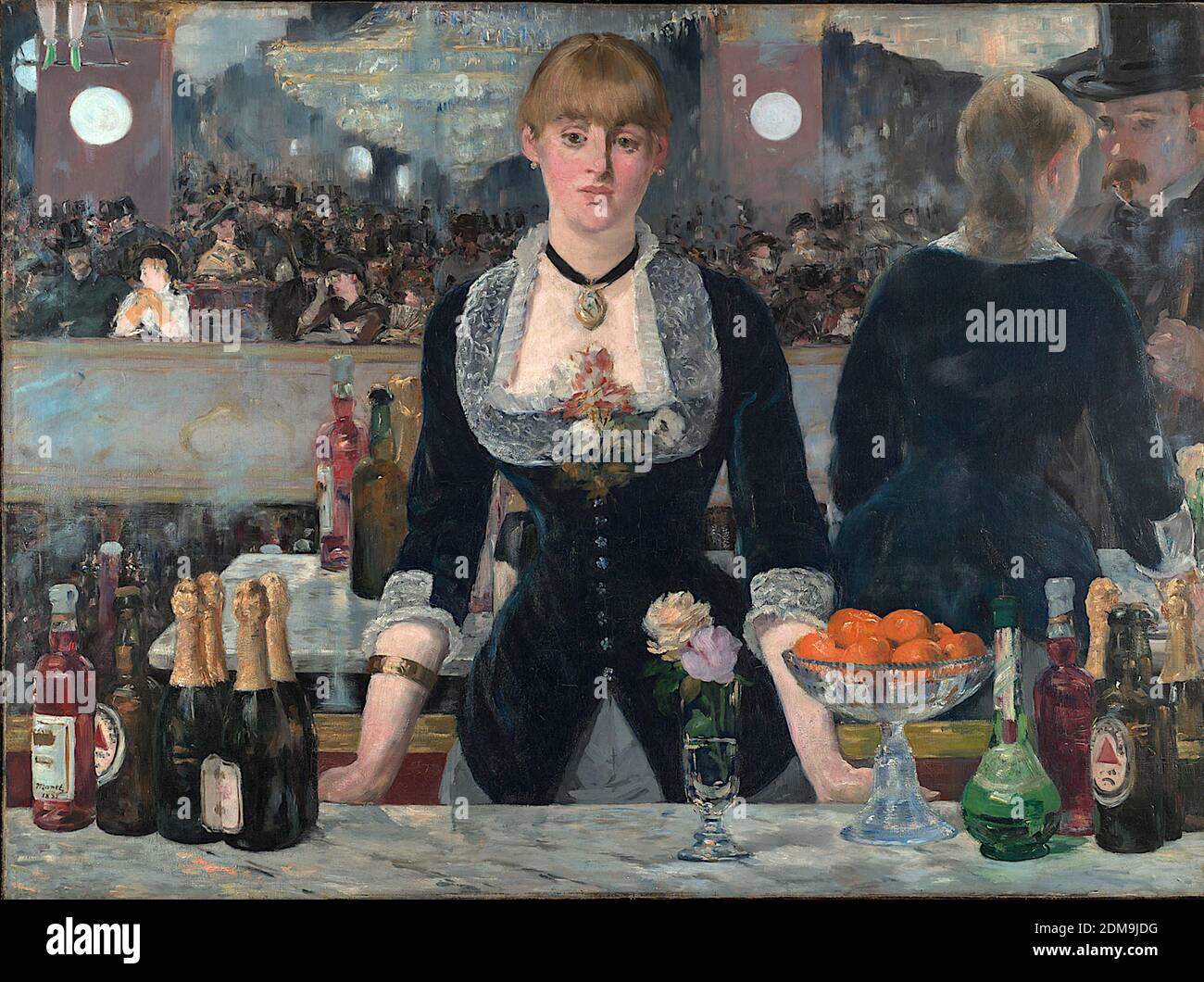Un Bar al Folies-Bergère (1882) dipinto modernista francese di Édouard Manet - altissima risoluzione e qualità dell'immagine Foto Stock