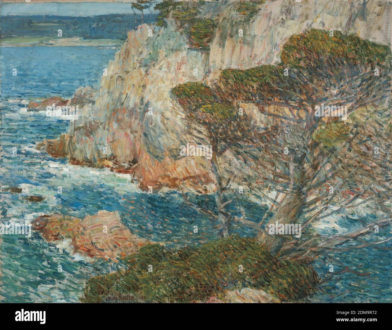Point Lobos, Carmel 1914 American Impressionist Painting by Childe Hassam - altissima risoluzione e qualità dell'immagine Foto Stock