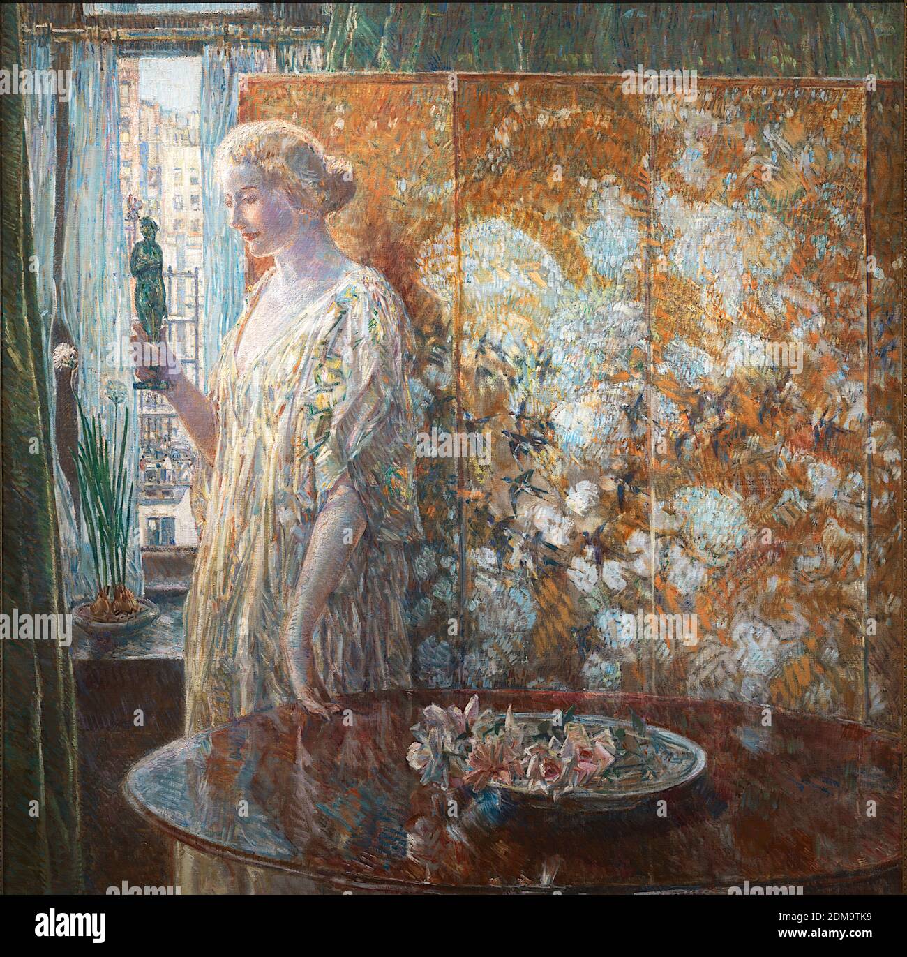 Tanagra (The Builders, New York) 1918 American Impressionist Painting by Childe Hassam - altissima risoluzione e immagine di qualità Foto Stock