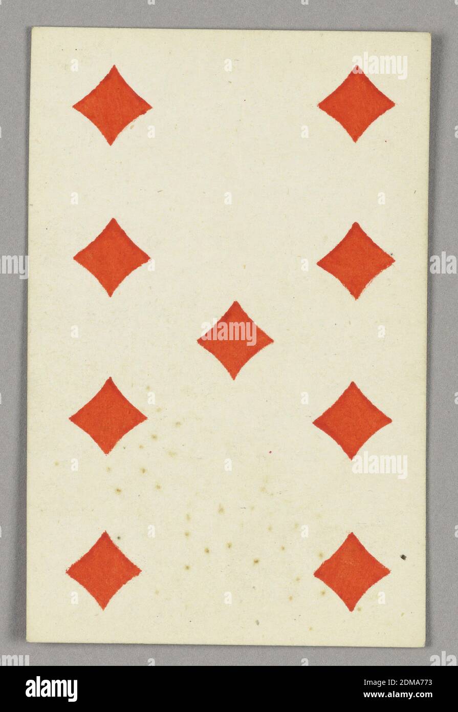 Nove di Diamanti dal set di carte da gioco 'Jeu Imperial–Second Empire–Napoleon III', F. Chardon, francese, attivo 19 ° c., litografia su carta vetrata, nove di Diamanti dal set di carte da gioco 'Jeu Imperial–Second Empire–Napoleon III'., Parigi, Francia, 1858, carta da gioco, carta da gioco Foto Stock