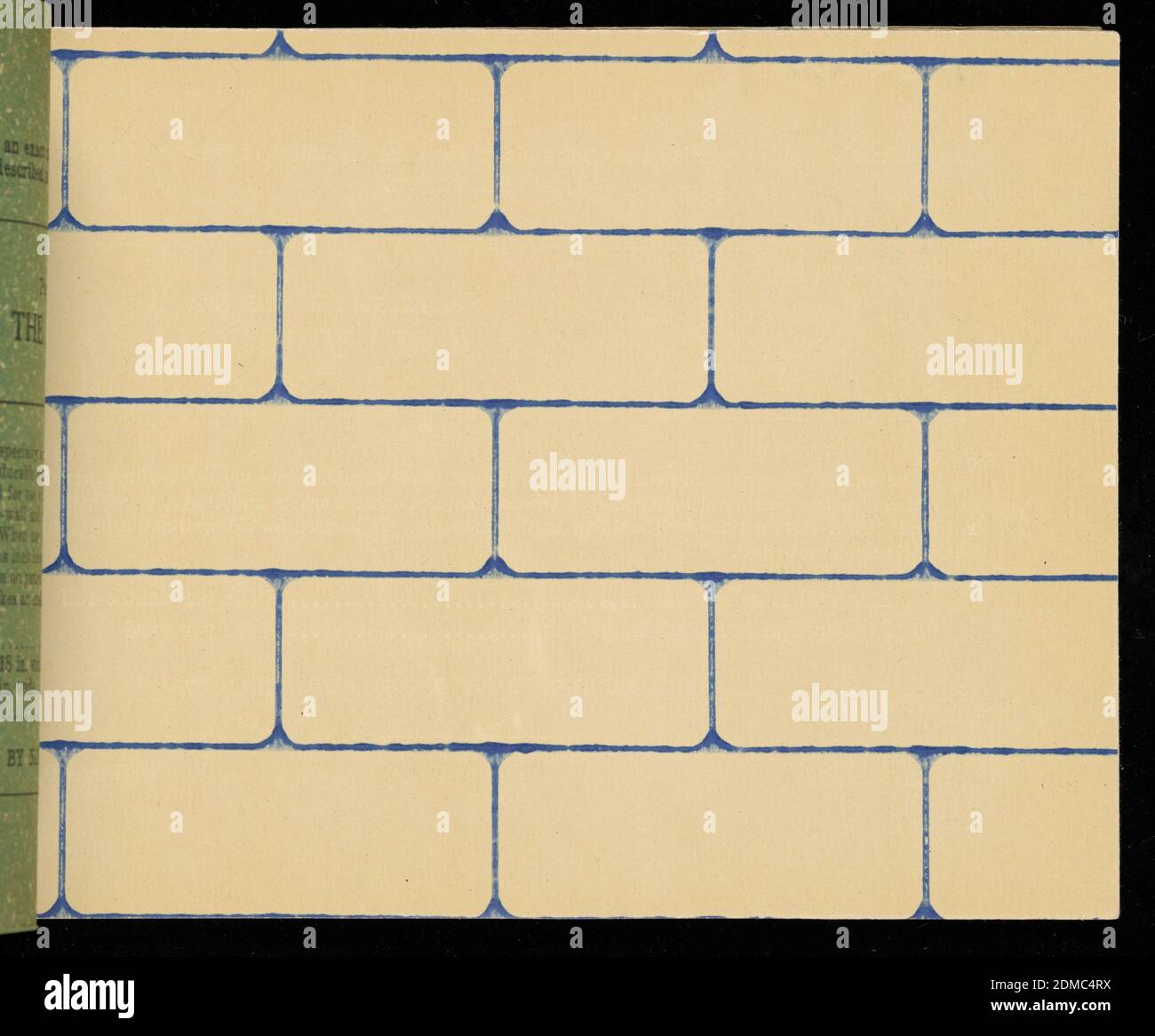 Il Larkin Wallpaper Book, No. 4, carta stampata a macchina, carta per farinata d'avena, carta sanitaria, libro campione per l'ordine della posta che include disegni per ogni stanza della casa. Include disegni floreali, tappezzeria d'imitazione, piastrelle, tessuti, verniciati o sanitari, fiocchi d'avena stampati e semplici, ecc. non sono mostrate carte da soffitto indipendenti. Ciascuna parete laterale è mostrata con un bordo e una carta da soffitto. Rappresentazioni fotografiche in bianco e nero di combinazioni selezionate di sfondi. I prezzi variano da 14 a 0,50 centesimi per doppio rotolo., Buffalo, New York, USA, ca. 1910, Wallcoverings, Sample book, Sample book Foto Stock