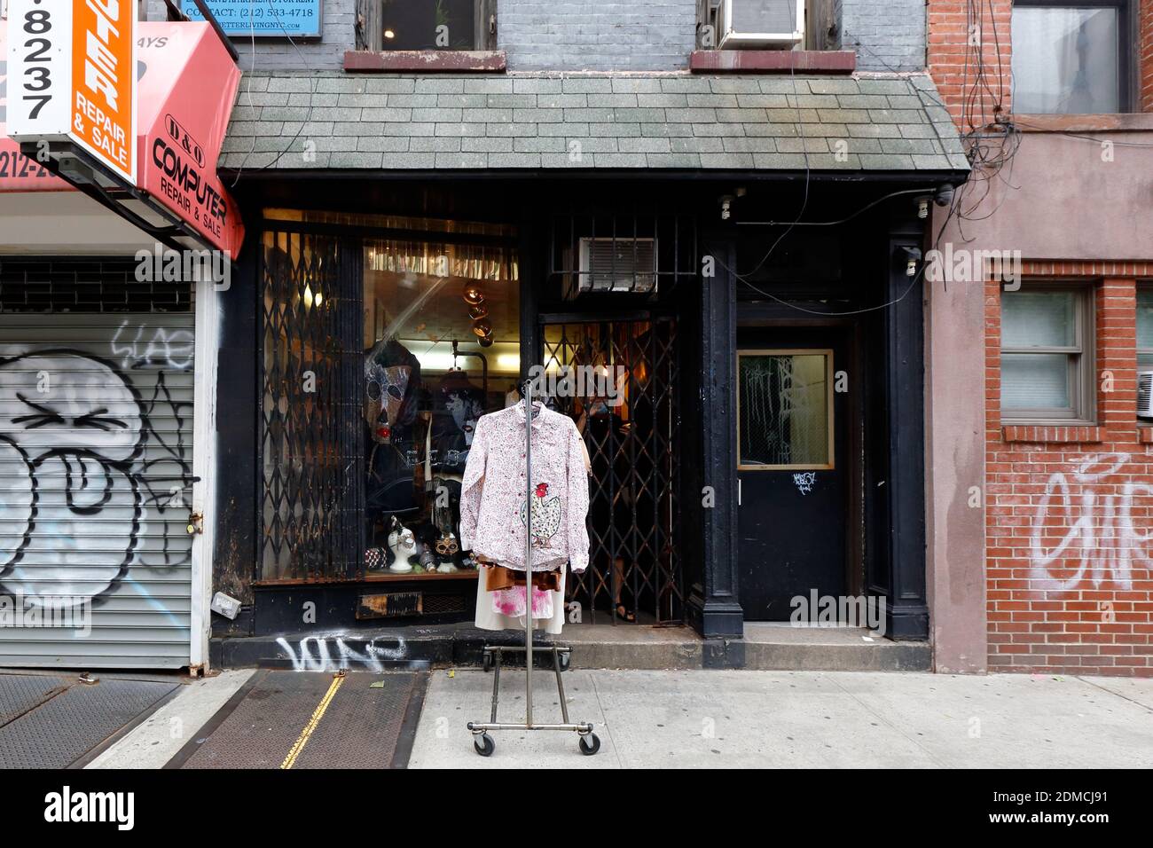 Geova Atelier, 208 Avenue B, New York, NYC foto di una boutique di moda nel quartiere East Village di Manhattan. Foto Stock