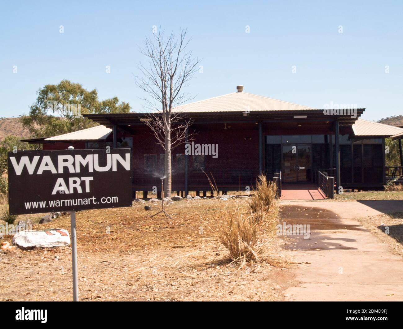 Warmun Art Center, Great Northern Highway, Kimberley, Australia Occidentale Foto Stock