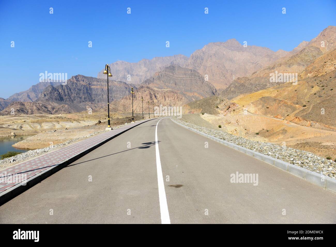 Viaggio su strada in Oman. Foto Stock