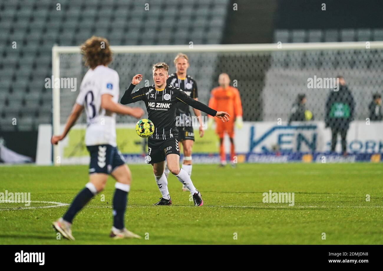 Aarhus Stadium, Aarhus, Denmark. 16th Dec, 2020. Casper Tengstedt of AC Horsens during Aarhus GF versus AC Horsens on Aarhus Stadium, Aarhus, Denmark. Kim Price/CSM/Alamy Live News Foto Stock