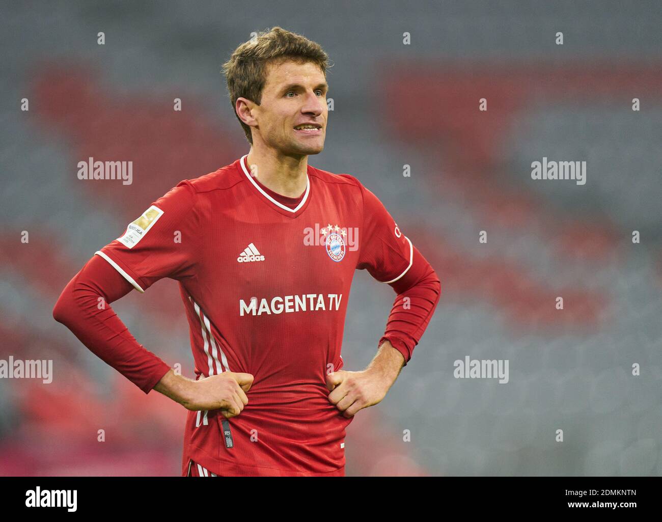 Munich, Germany. 16th Dec, 2020. Thomas MUELLER, MÜLLER, FCB 25  in the match FC BAYERN MUENCHEN - VFL WOLFSBURG 2-1 1.German Football League on December 16, 2020 in Munich, Germany.  Season 2020/2021, matchday 12, 1. Credit: Peter Schatz/Alamy Live News Foto Stock