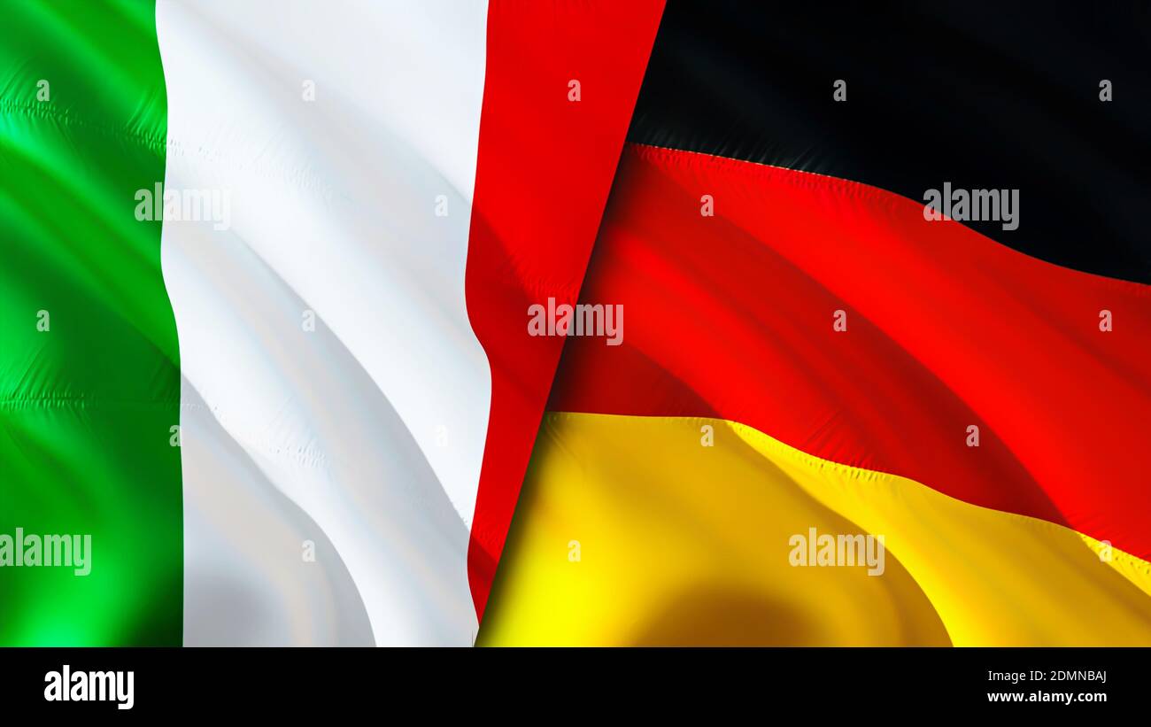 Bandiera Italia – Germania Per Barca, 20x30 Cm, Qualità Premium, Tessuto 110 G/m², Resistente UV, Made In Germany