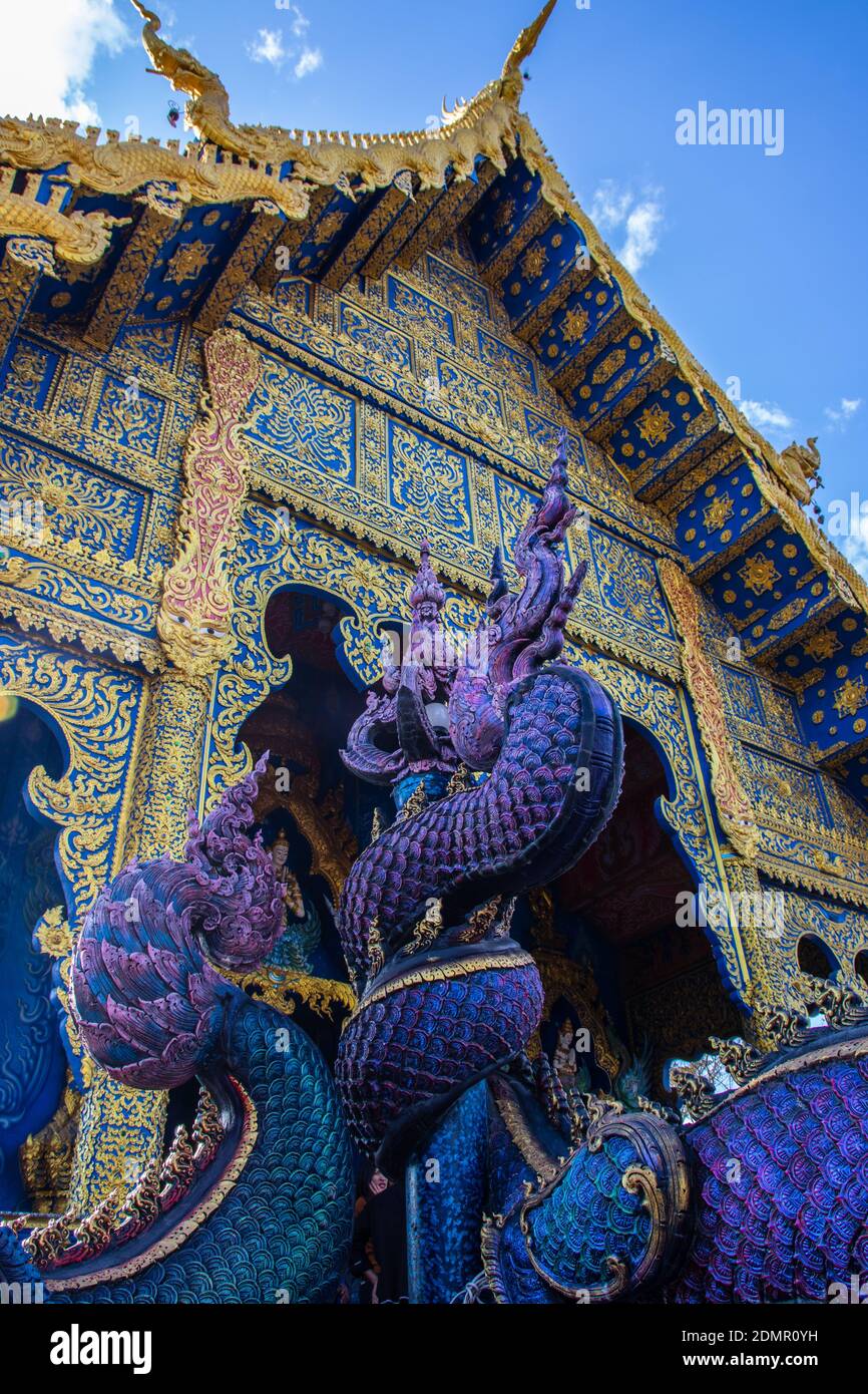 Chiang Rai Wat Rong Suea Ten Thailandia Asia Foto Stock