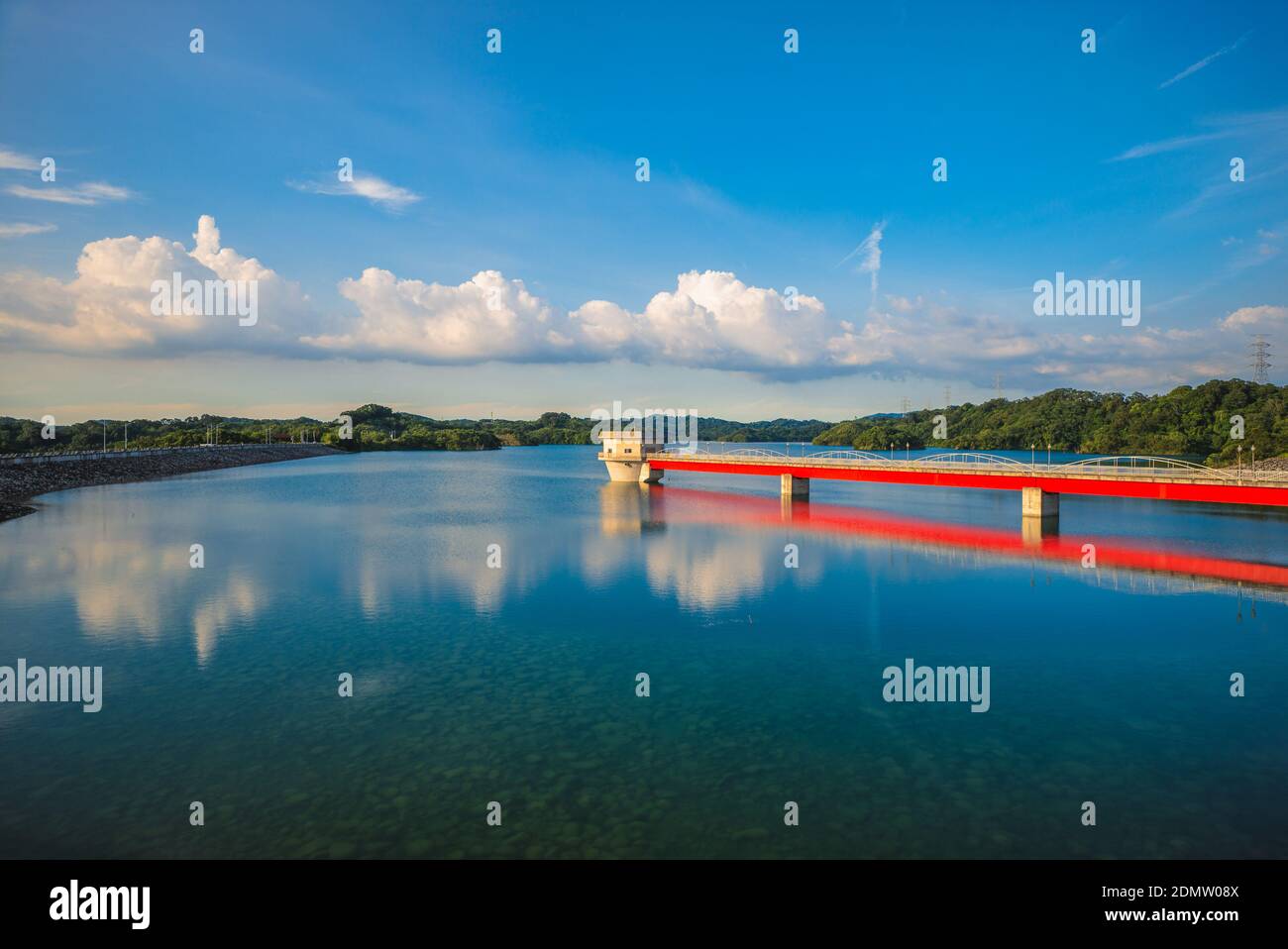 Paesaggio di Baoshan serbatoio in Hsinchu, Taiwan Foto Stock