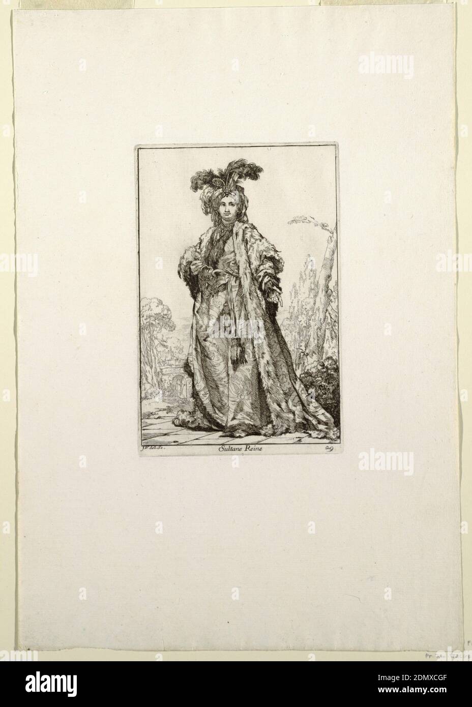 Sultane Reine (la Regina Sultana), piastra 29 da Caravanne du Sultan à la  Mecque (la Caravana del Sultano alla Mecca), Joseph Marie Vien il Vecchio,  francese, 1716 – 1809, Joseph Marie Vien