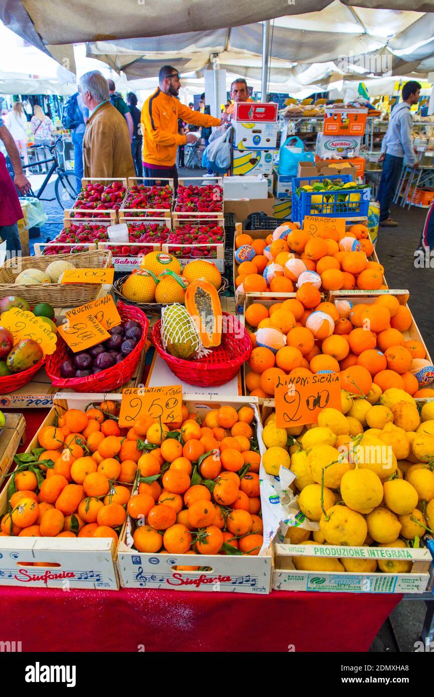 Campo de Fiori, Roma, Italia, Europa Foto Stock