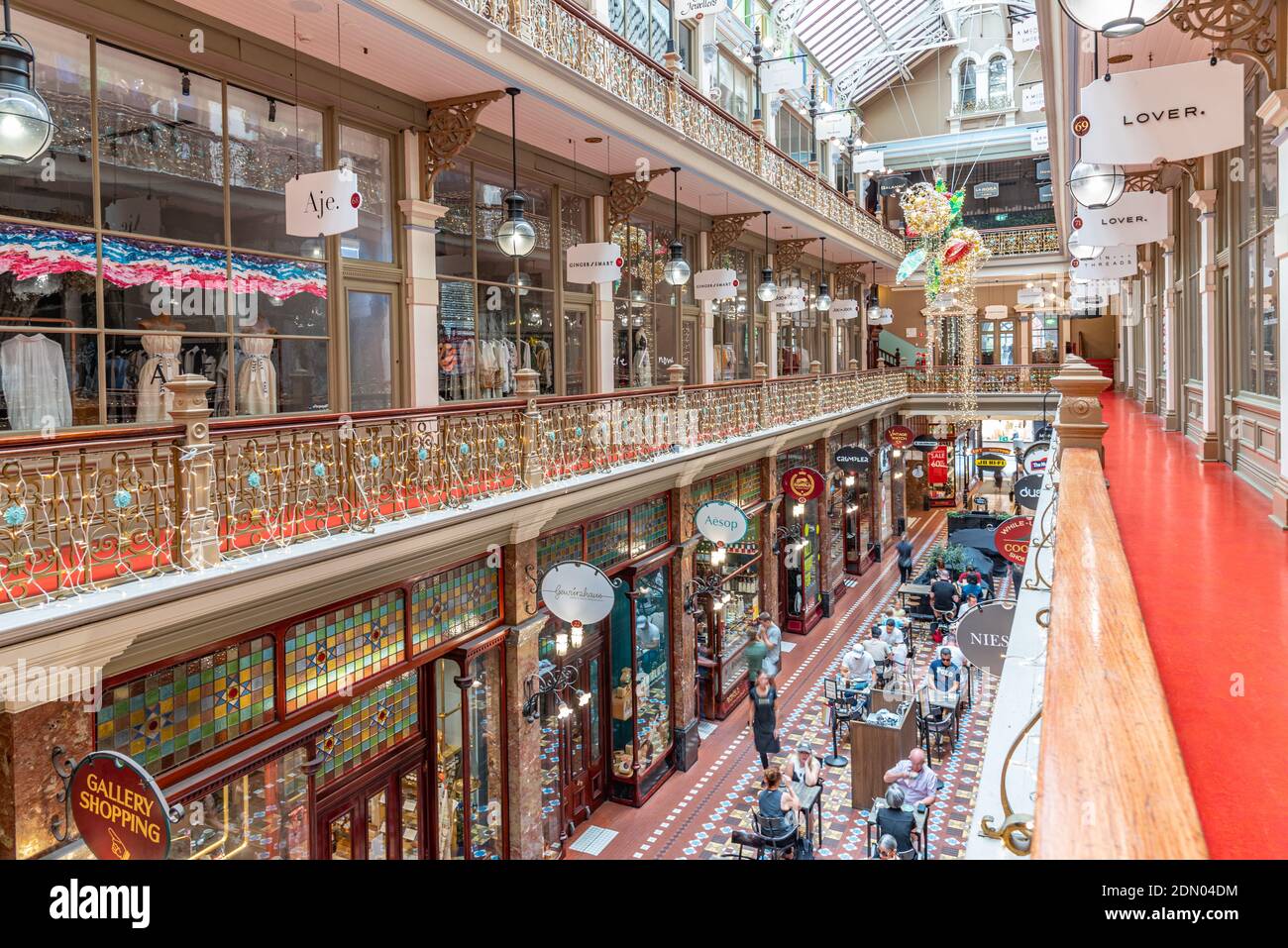 SYDNEY, AUSTRALIA, 29 DICEMBRE 2019: Sala giochi Covered Strand su Pitt Street a Sydney, Australia Foto Stock