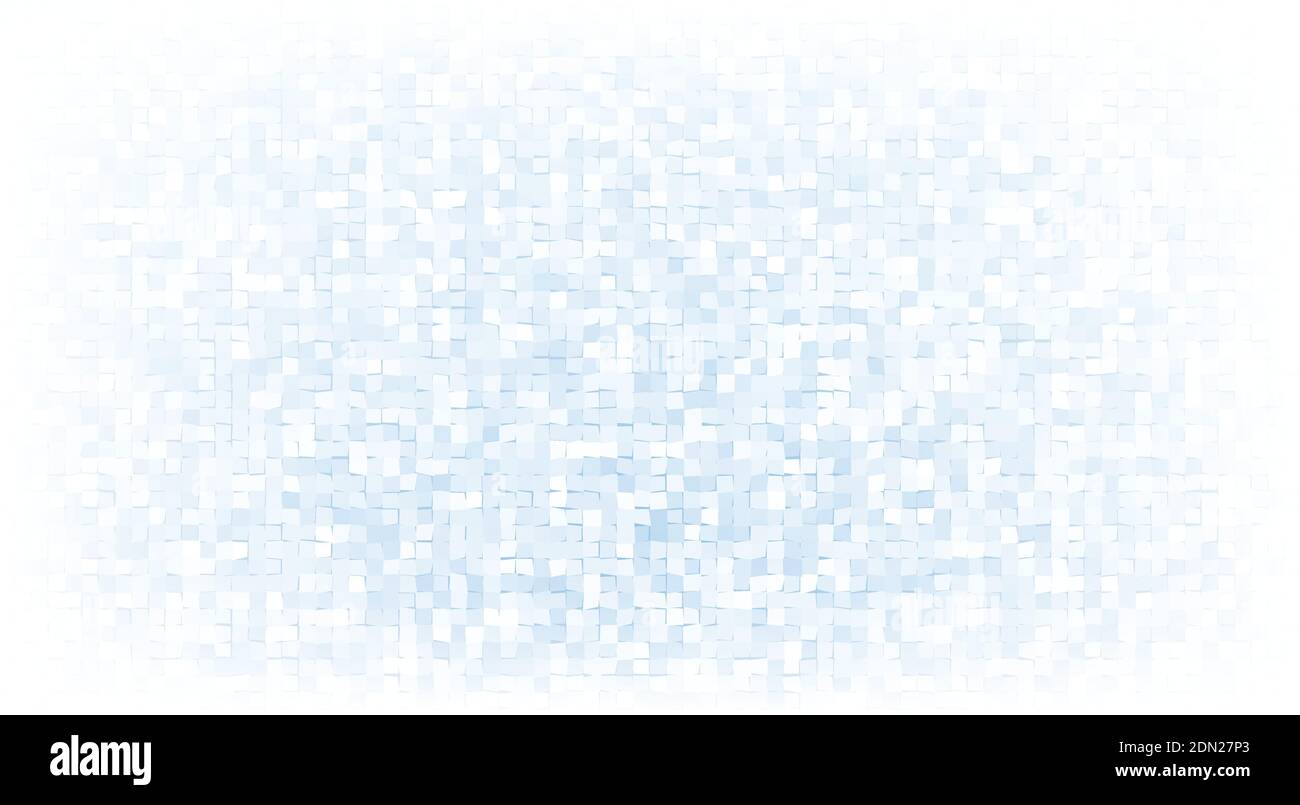 Astratto sfondo mosaico azzurro con vignetta bianca. Pattern grafico vettoriale sottile Illustrazione Vettoriale