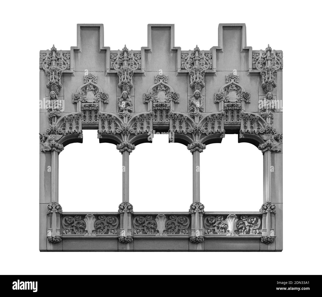 Per le strade della Catalogna, luoghi pubblici. Elementi di decorazioni architettoniche di edifici, porte e archi, modanature e motivi in gesso. Foto Stock Per le strade della Catalogna, luoghi pubblici. Elementi di decorazioni architettoniche di edifici, porte e archi, modanature e motivi in gesso. Foto Stock