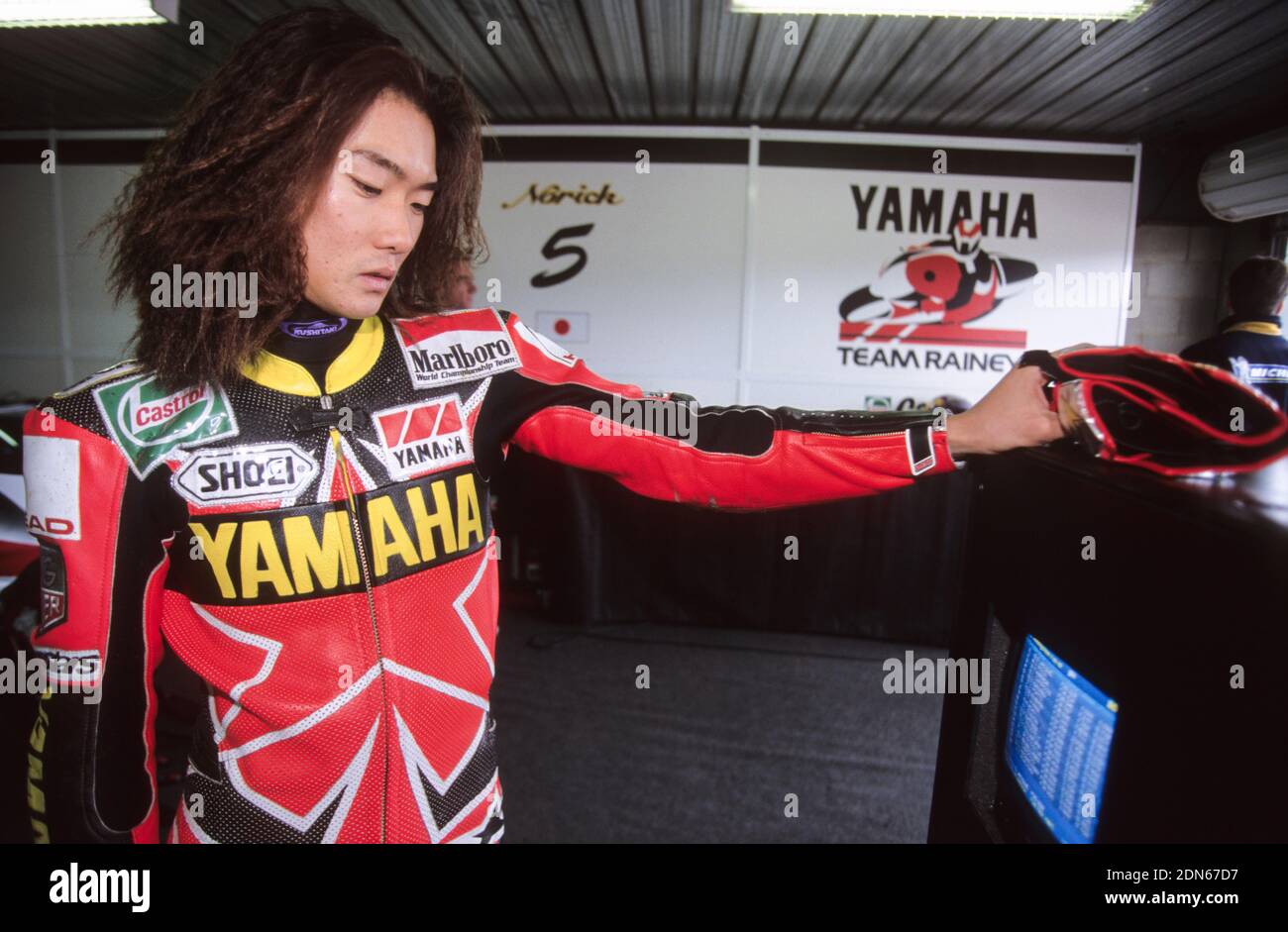 Norick Abe (JPN), Yamaha 500, GP d'Australia 1998, Eastern Creek Foto Stock