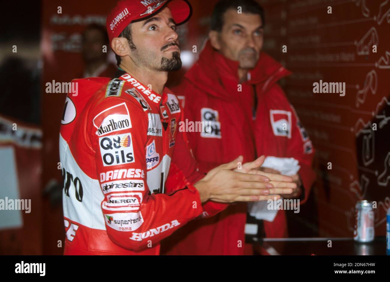 Max Biaggi (ITA), Honda 500, GP d'Australia 1998, Eastern Creek Foto Stock